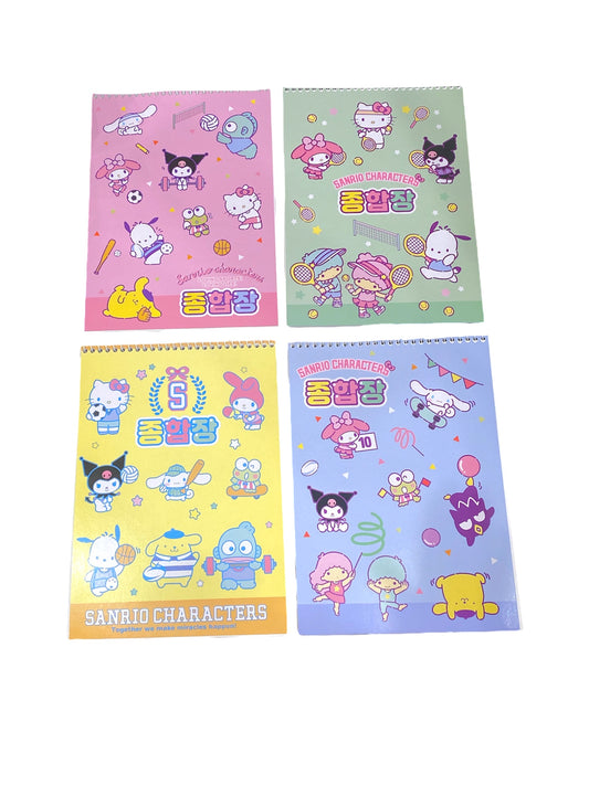 Sanrio Characters Unruled Top Bounded Notepad