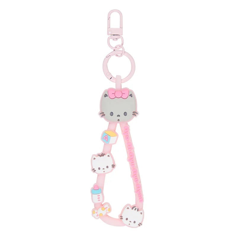 Nya Ni Nyu Nye Nyon Keyring w/ Rubber Strap