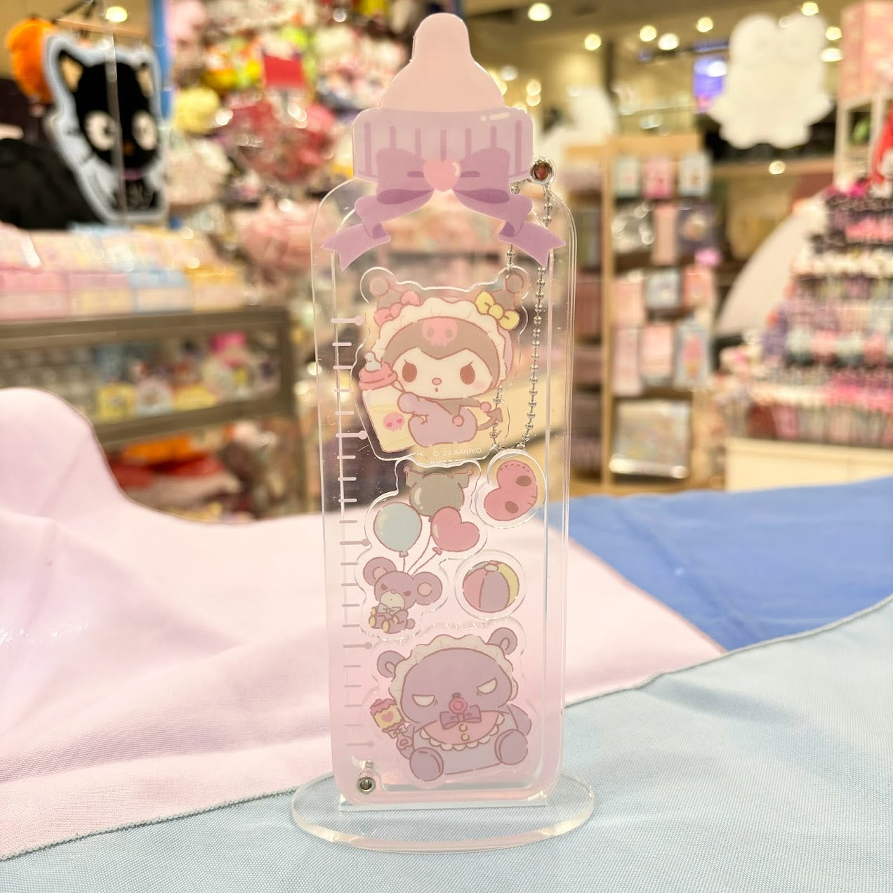 Kuromi "Baby Bottle" Acrylic Keychain