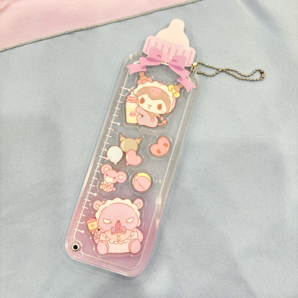 Kuromi "Baby Bottle" Acrylic Keychain