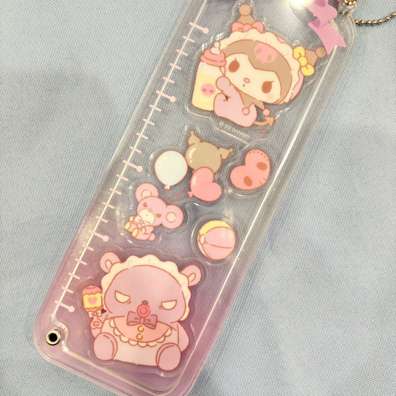 Kuromi "Baby Bottle" Acrylic Keychain