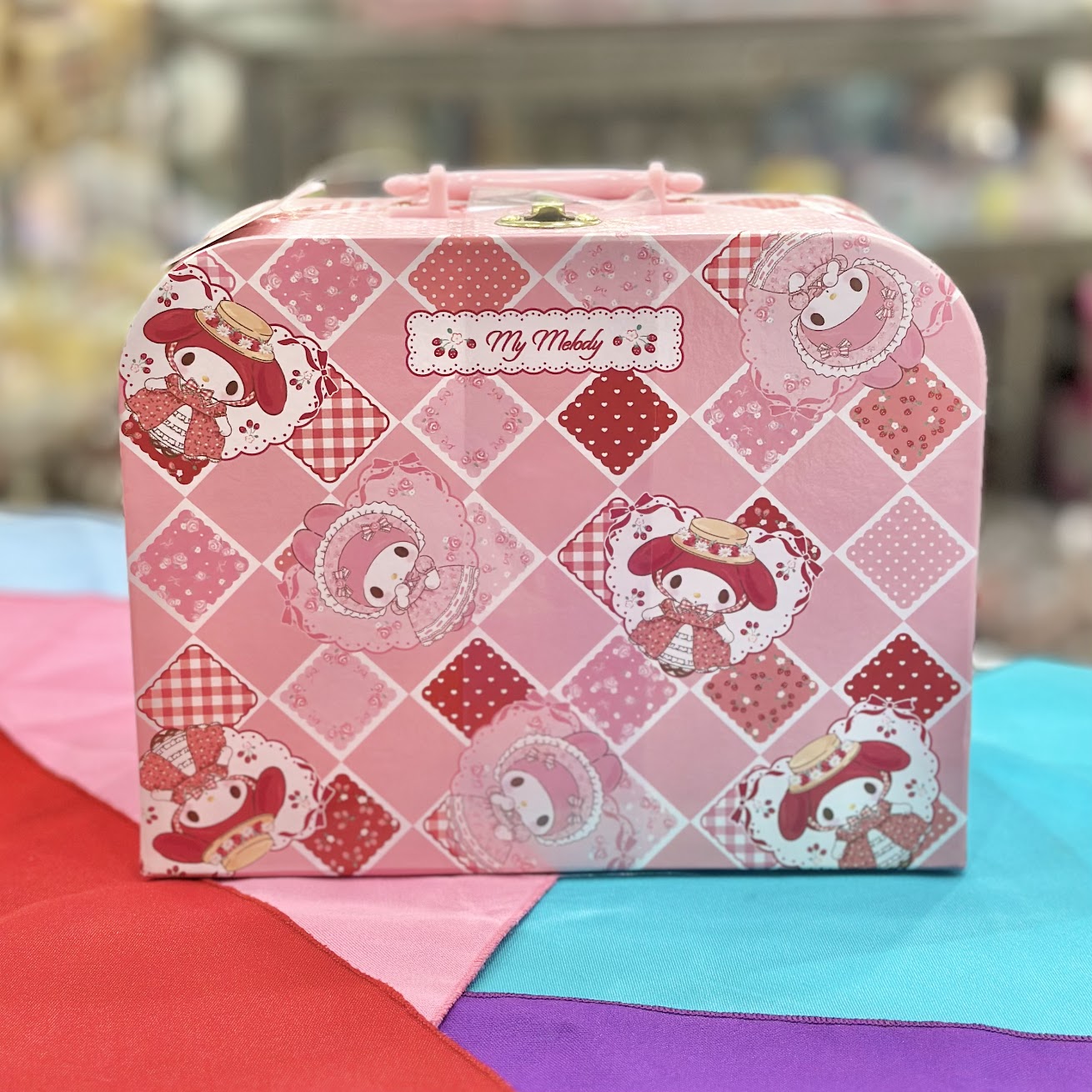 My Melody & My Sweet Piano "Patchwork" Mini Trunk