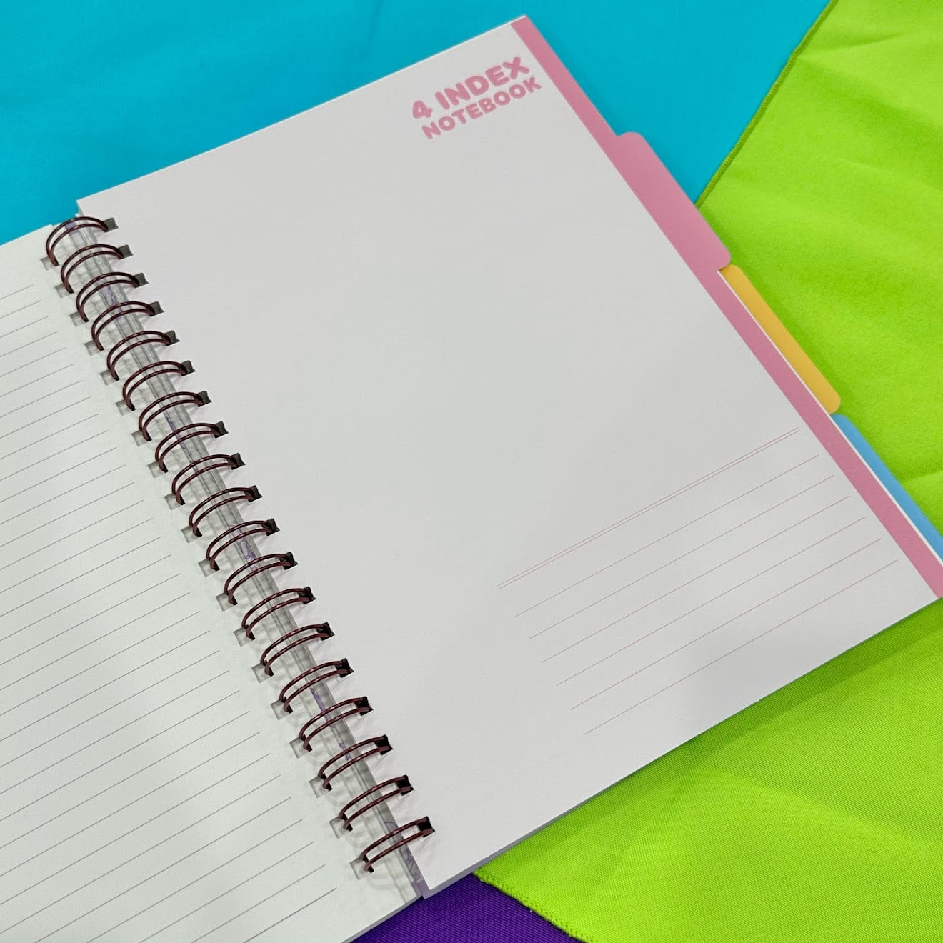 Kuromi Left Bounded 4 Index Notebook (Purple)