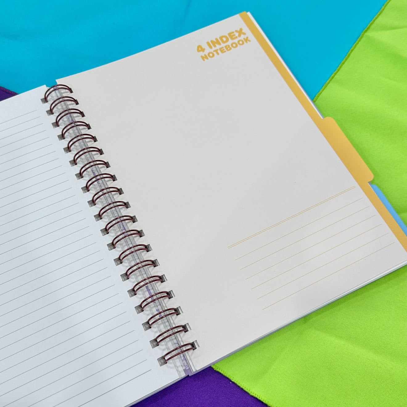 Kuromi Left Bounded 4 Index Notebook (Purple)