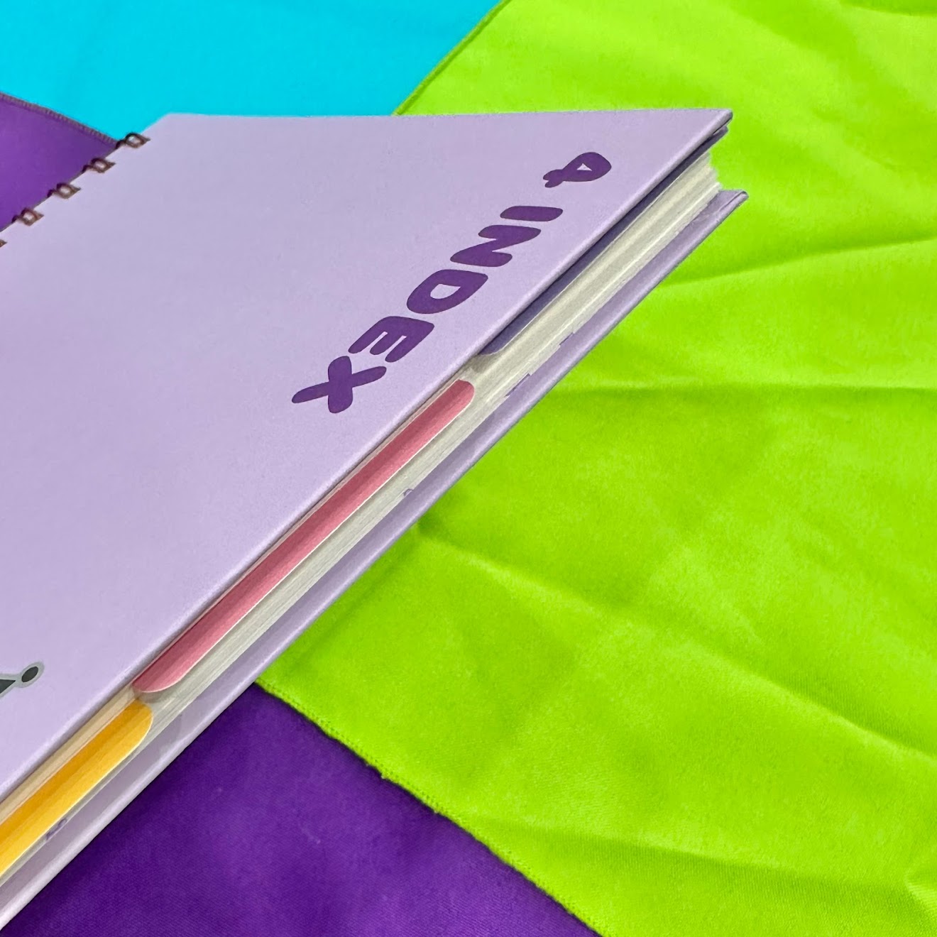Kuromi Left Bounded 4 Index Notebook (Purple)