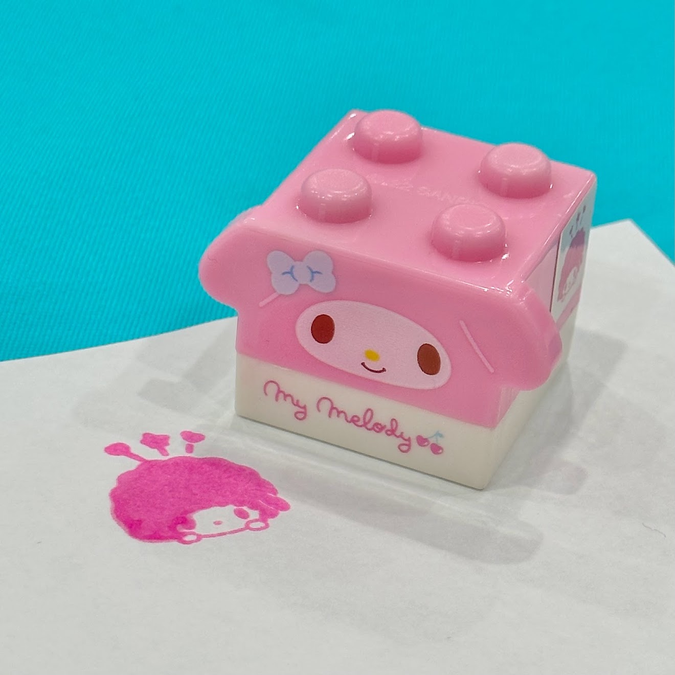 My Melody Block Figure Stamp