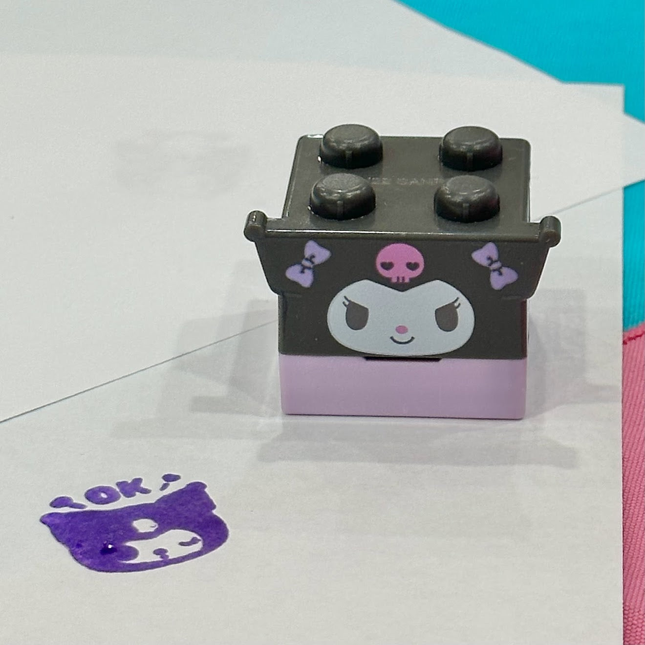 Kuromi Block Figure Stamp (Ok)