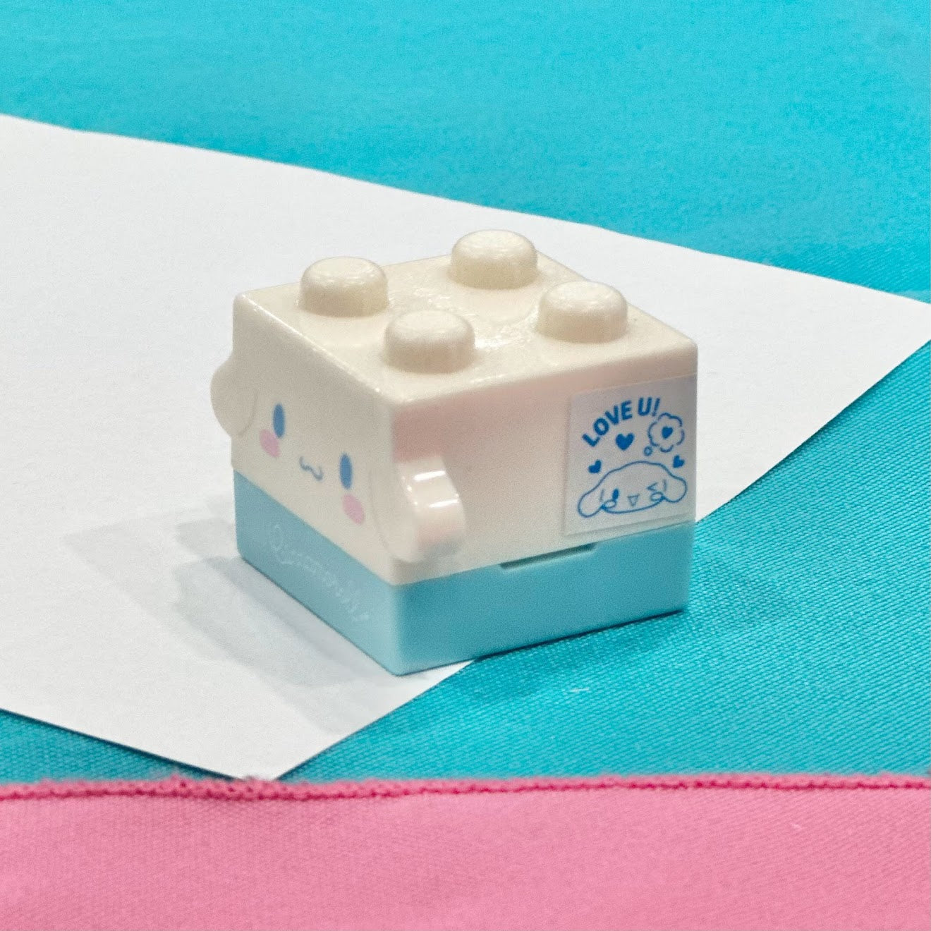 Cinnamoroll Block Figure Stamp (Love You)