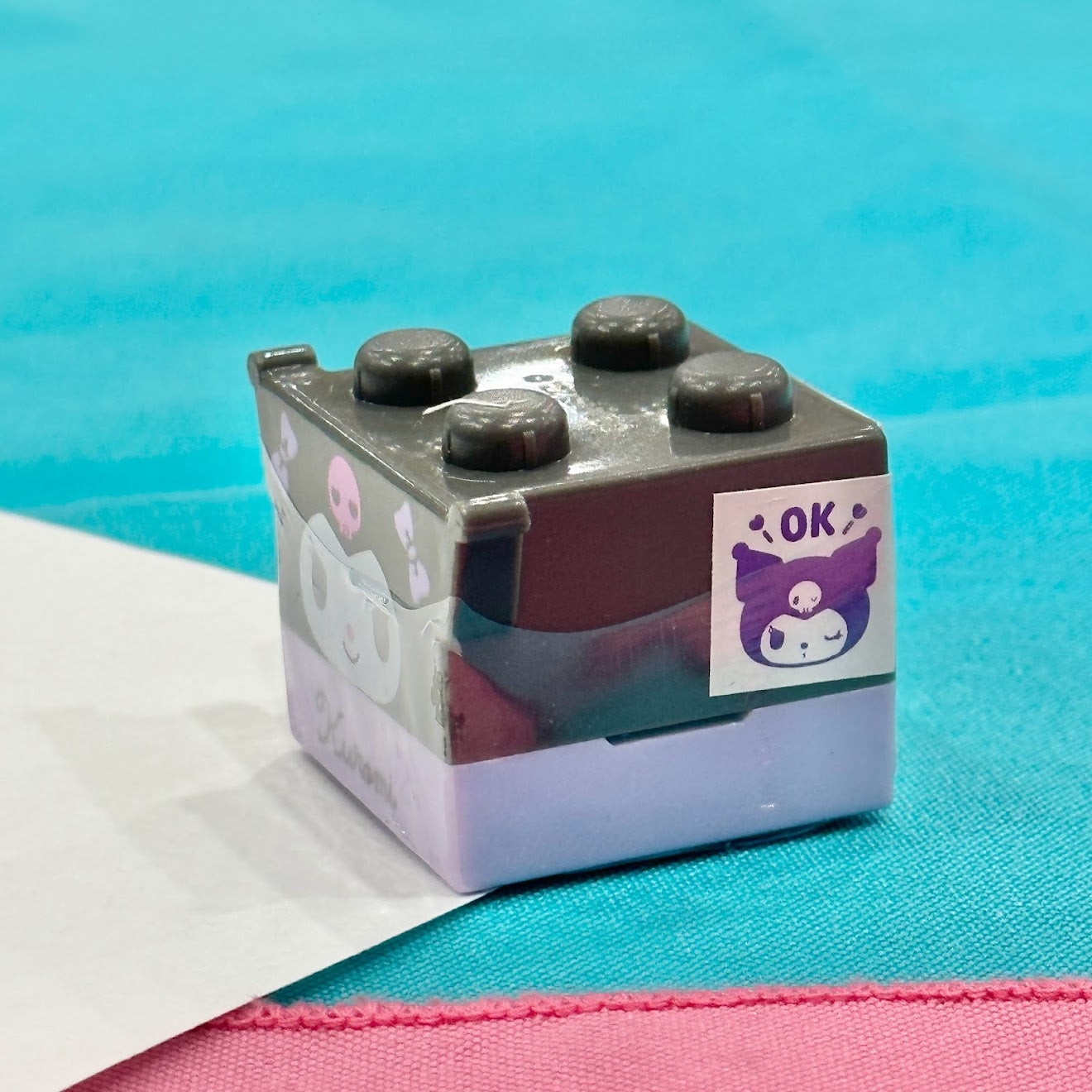 Kuromi Block Figure Stamp (Ok)