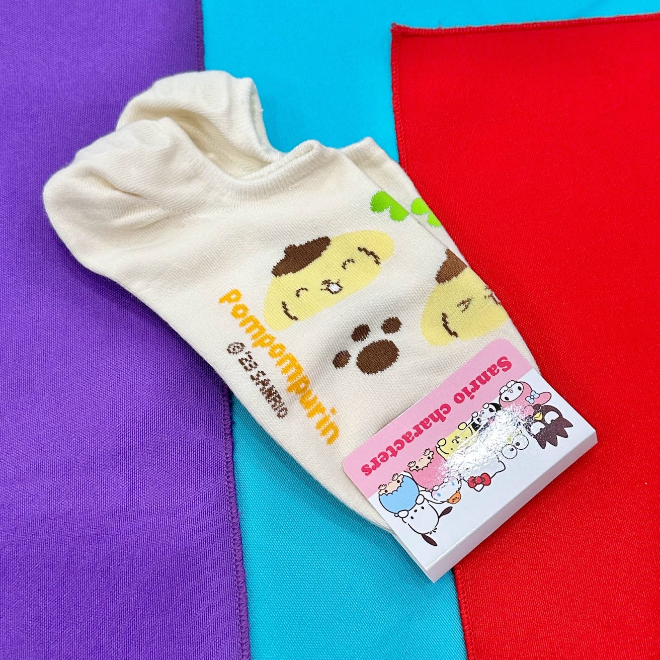 Pompompurin "Face" Non Slip Ankle Socks