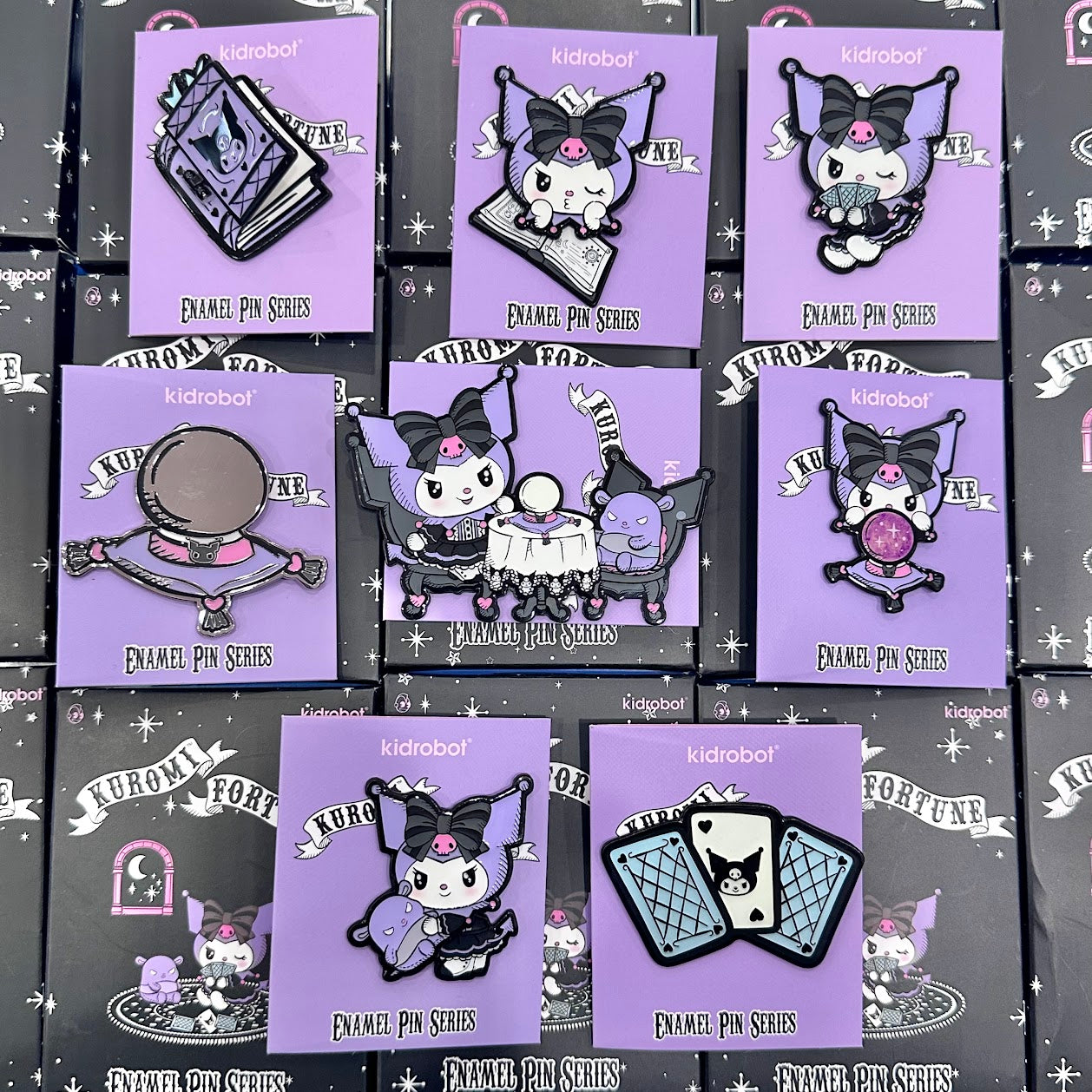 kidrobot x Kuromi "Fortune" Enamel Pins
