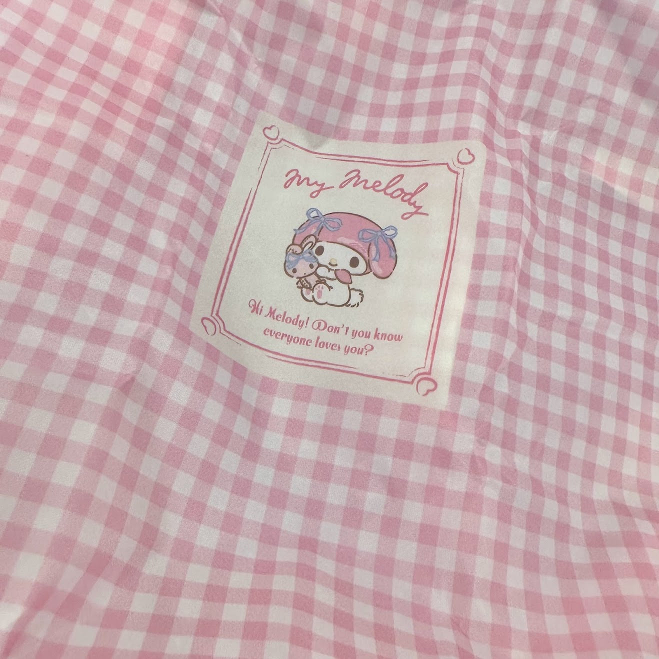 My Melody "Check" Small Reusable Shopping Bag