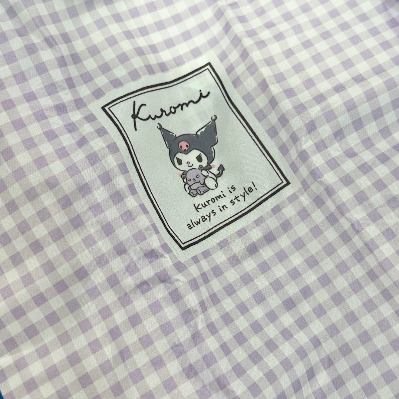 Kuromi "Check" Small Reusable Shopping Bag