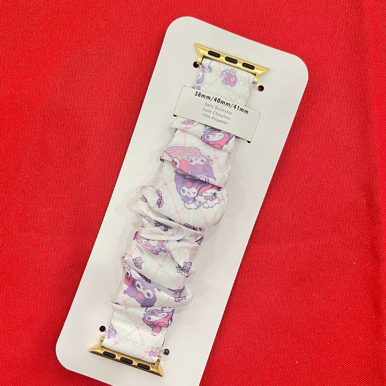 Sonix x Kuromi & My Melody Pastel Flower Scrunchie Apple Watchband