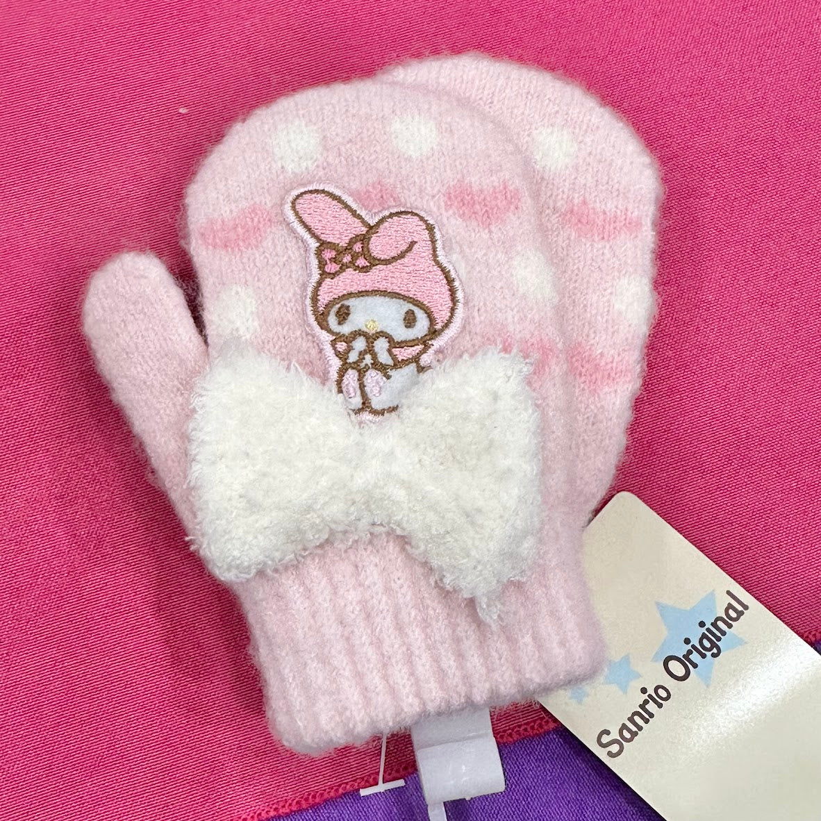 My Melody "Ribbon" Stretch Mittens