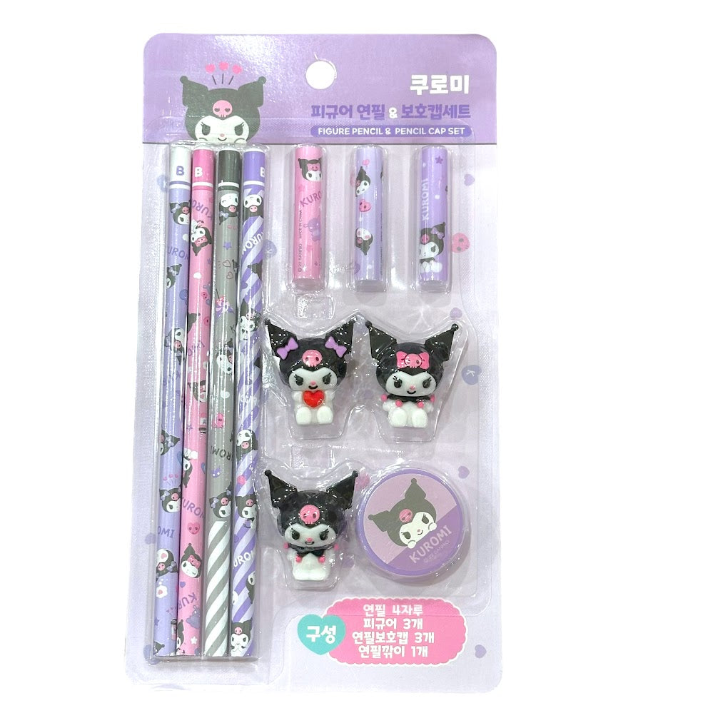 Kuromi Pencil & Cap Cover Set