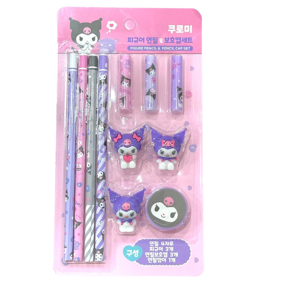 Kuromi Pencil & Cap Cover Set