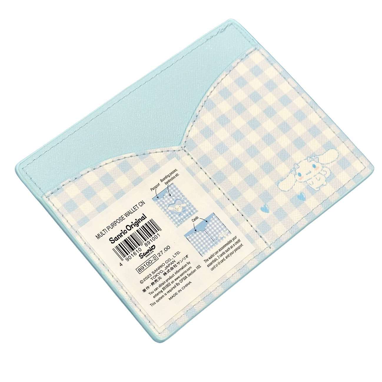 Cinnamoroll "Plaid" Multi Purpose Wallet