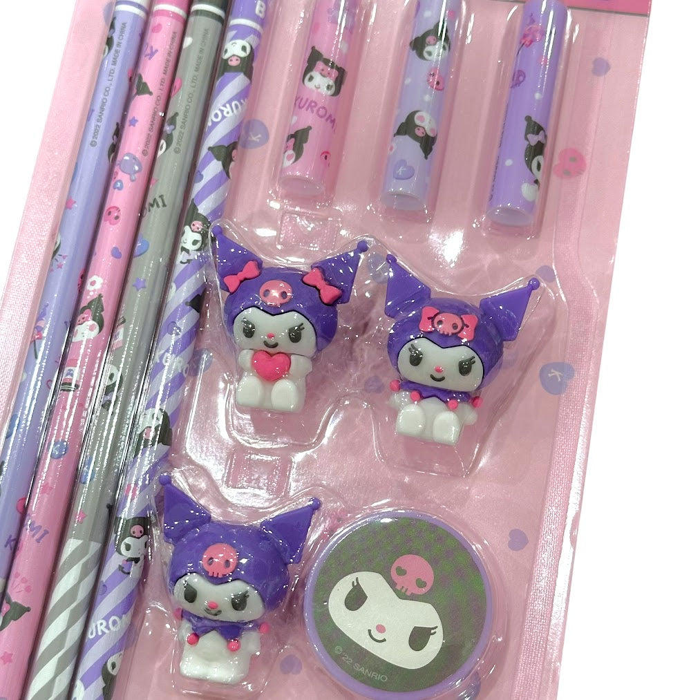 Kuromi Pencil & Cap Cover Set