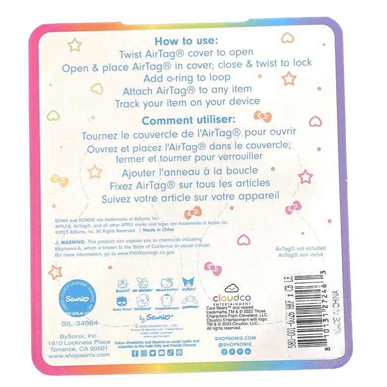 Sonix x Sanrio Characters x Care Bears Airtag Covers 2-Pack