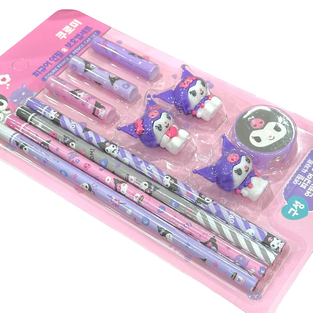Kuromi Pencil & Cap Cover Set