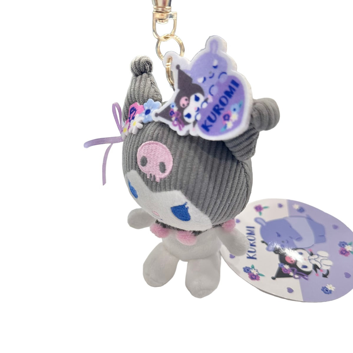 Kuromi Mascot Plush Keychain