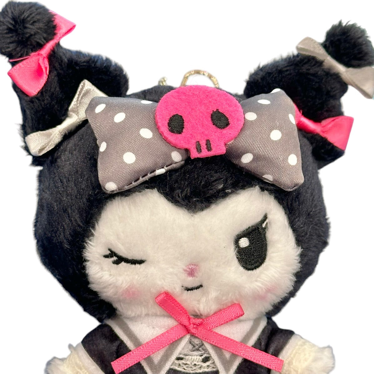 Kuromi "BK" Mascot Plush Keychain