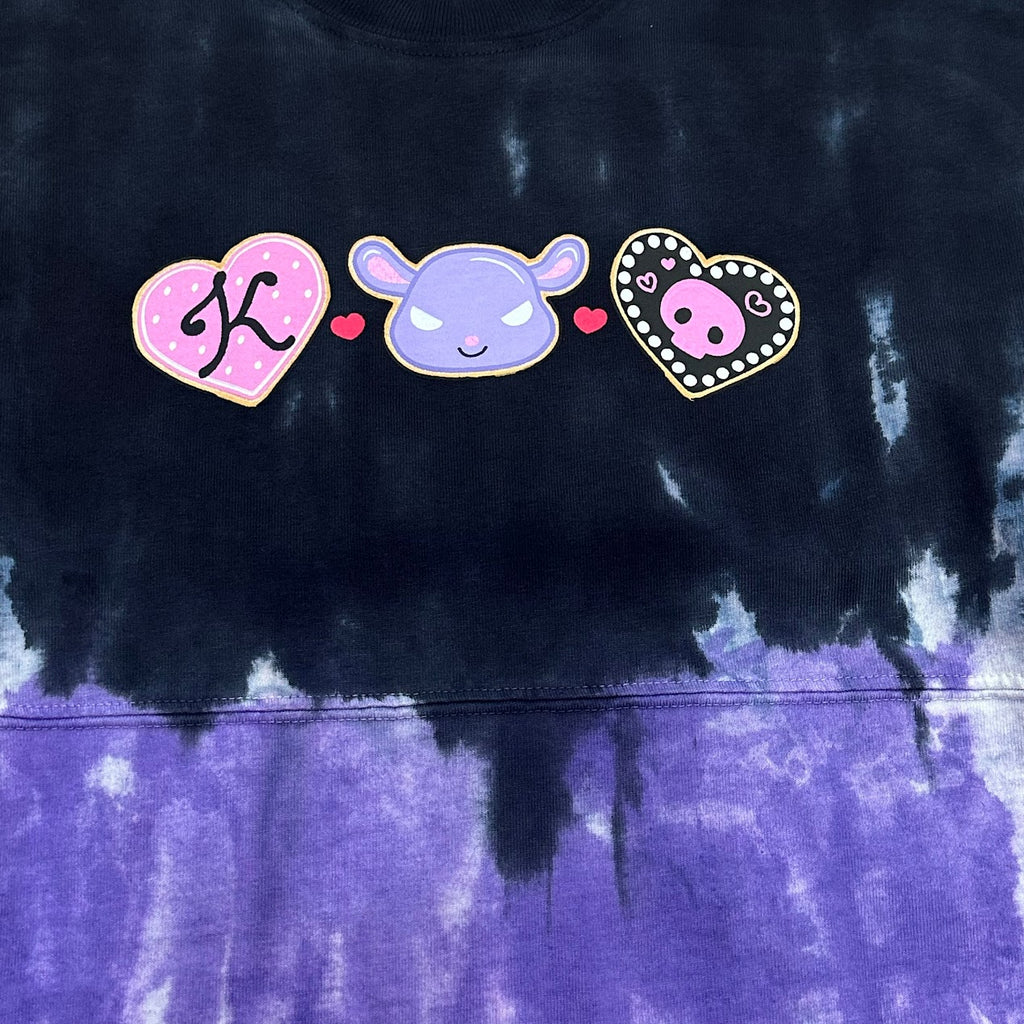 Kuromi JapanLA Pastel Party Tie-Dye Spirit Jersey, Purple / XXL