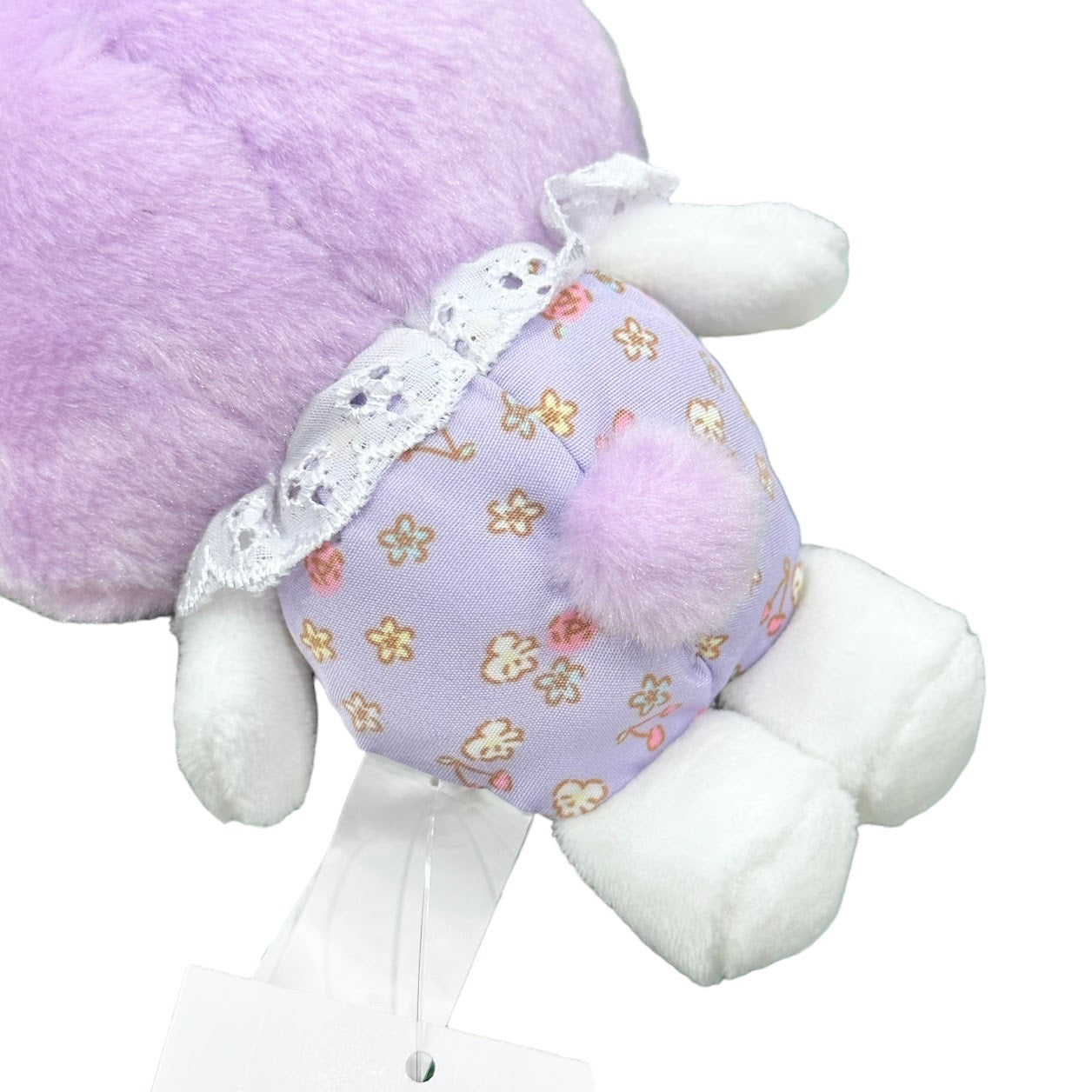 Kuromi "Flower Bunny" Mascot Clip-On Plush