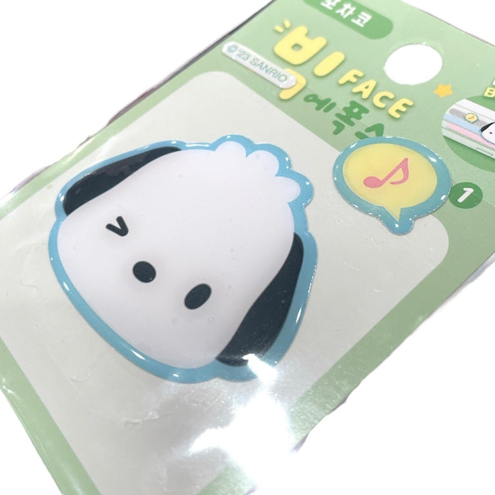 Pochacco Big Face Epoxy Sticker