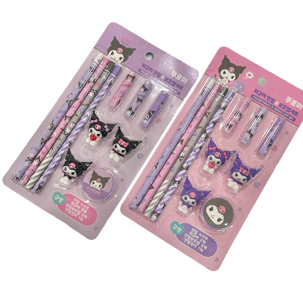 Kuromi Pencil & Cap Cover Set