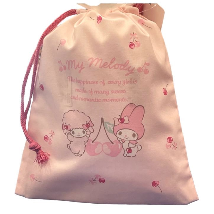 Sanrio My Melody Drawstring Bag with Handle – Twinkle Glory Sanrio My Melody Drawstring Bag with Handle – Twinkle Glory