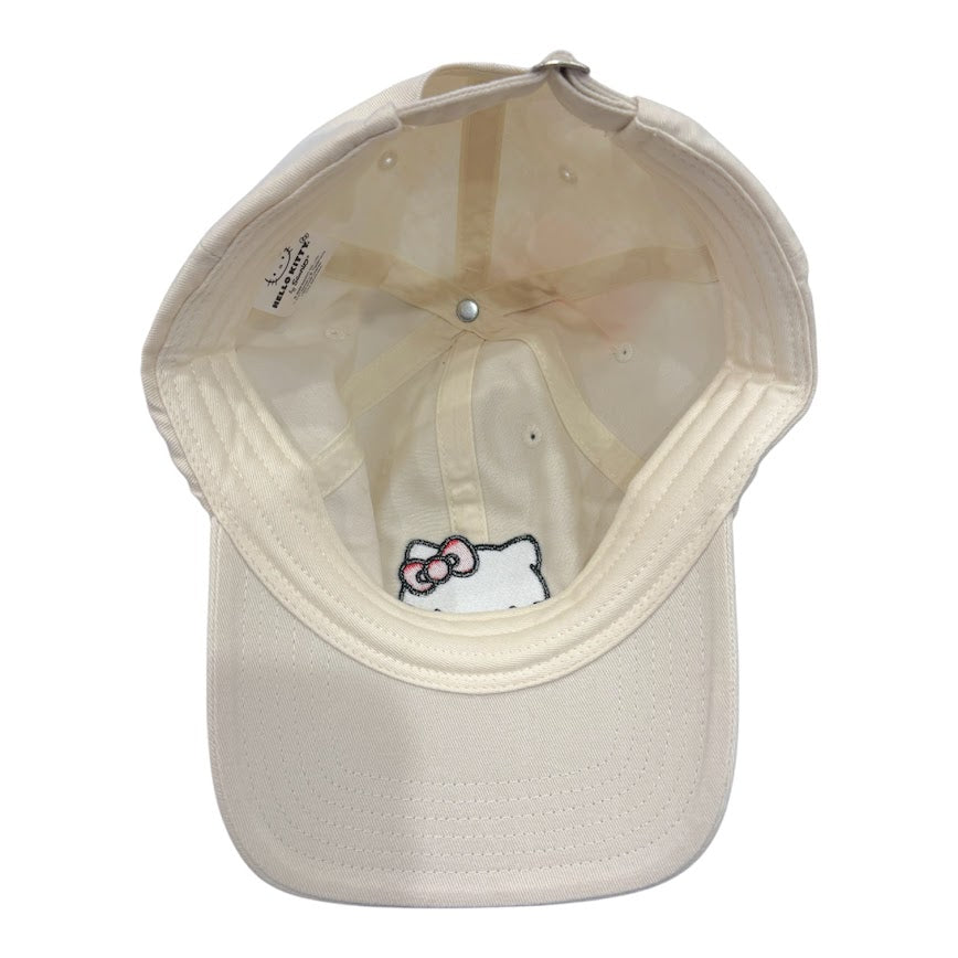 Hello Kitty "Pigment" Dad Cap (Cream)