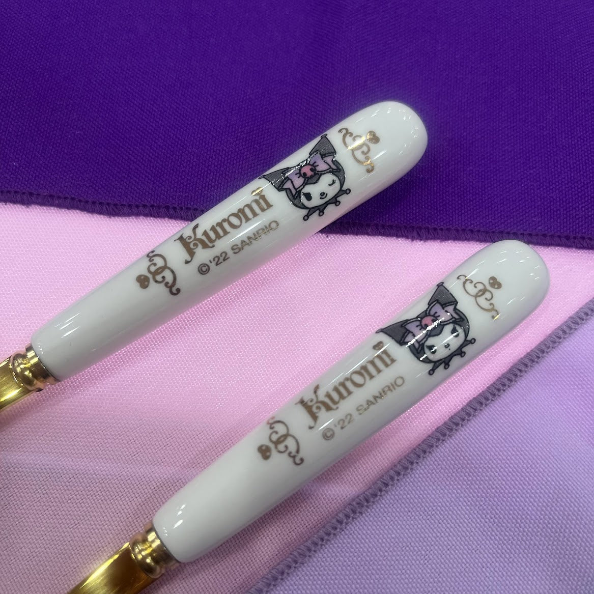 Kuromi Spoon & Fork Set