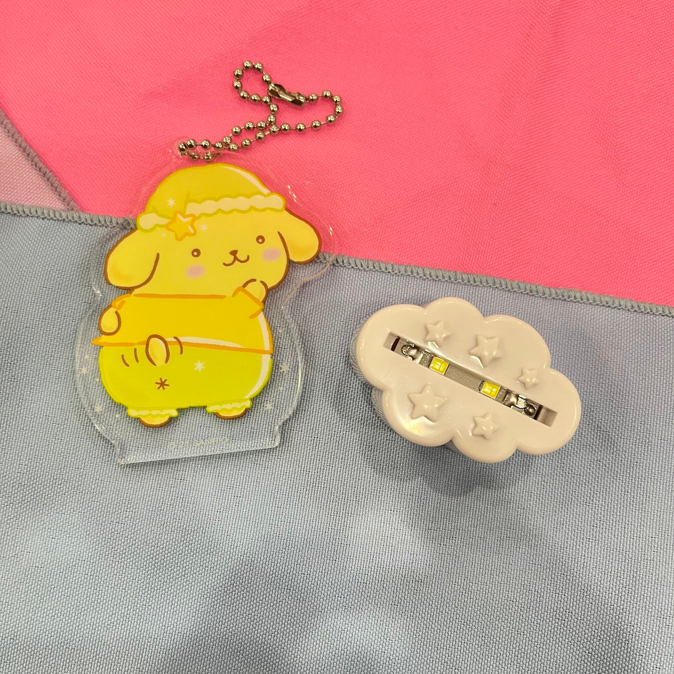 Pompompurin Acrylic Stand Light Keychain
