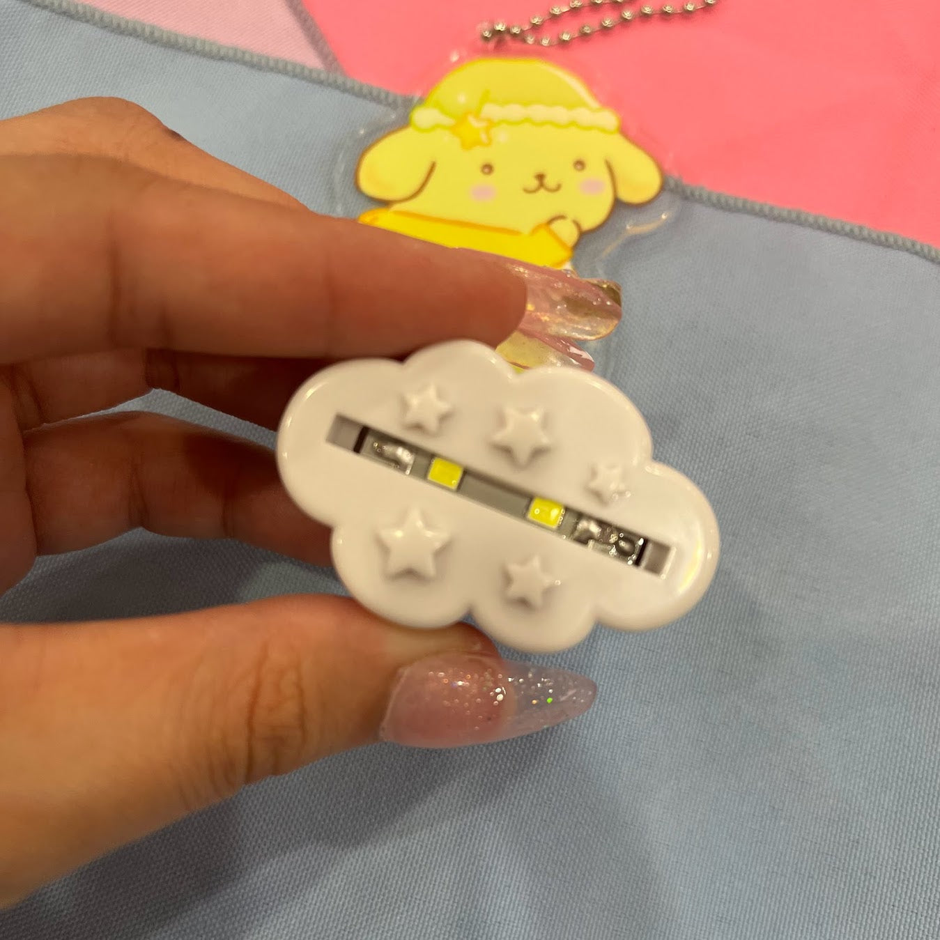 Pompompurin Acrylic Stand Light Keychain