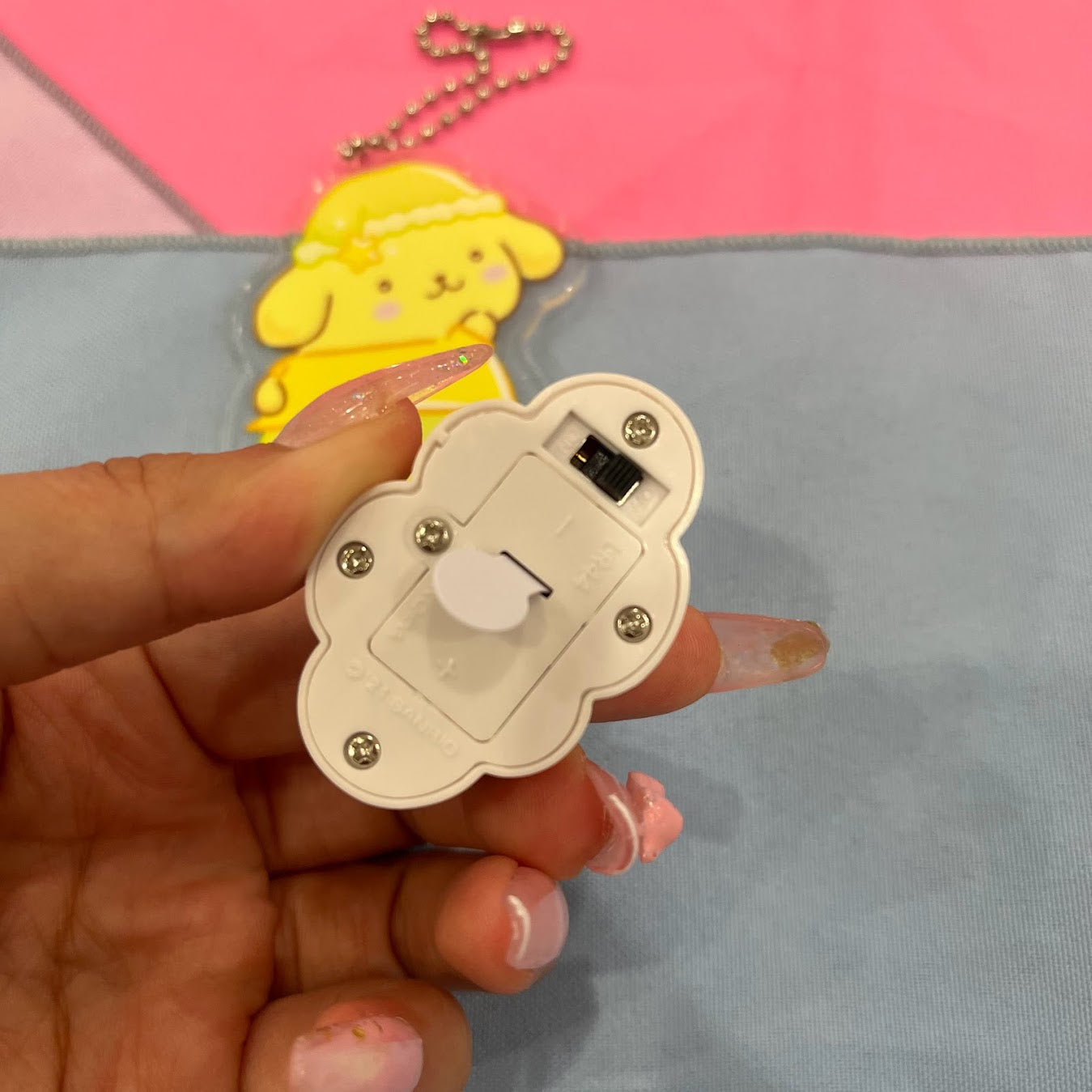 Pompompurin Acrylic Stand Light Keychain