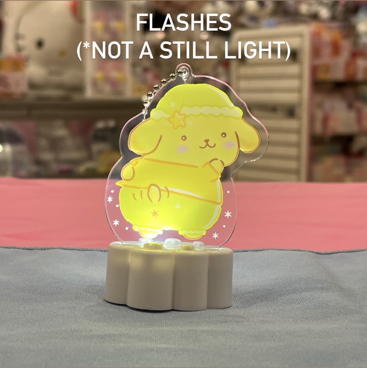 Pompompurin Acrylic Stand Light Keychain