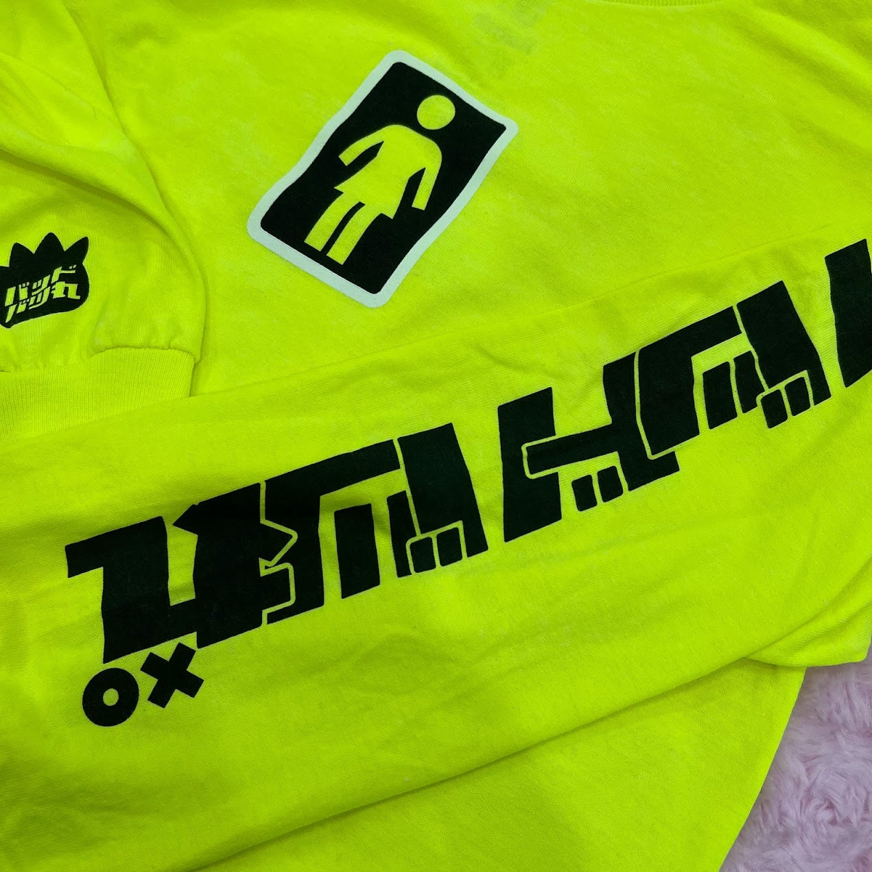 Girl "Tokyo Speed" Badtz Maru/Safety Green Character Long Sleeve