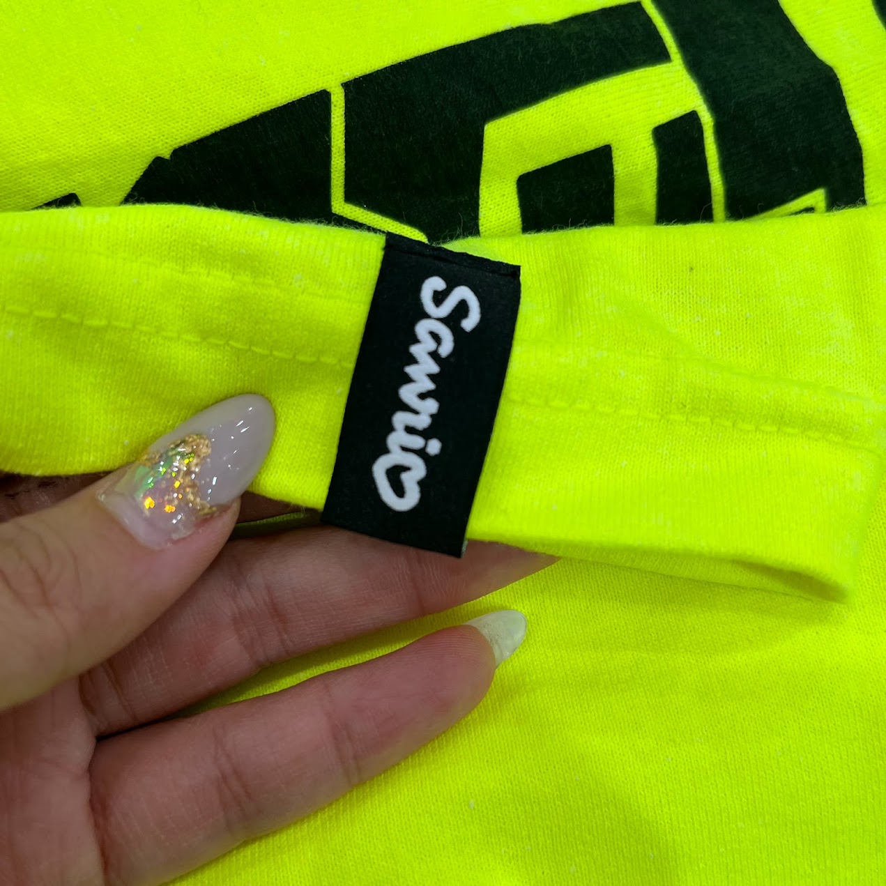 Girl "Tokyo Speed" Badtz Maru/Safety Green Character Long Sleeve