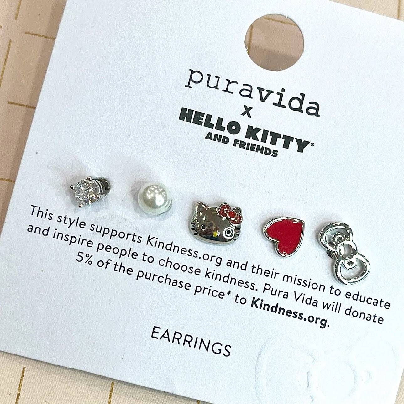 Pura Vida x Hello Kitty Mix & Match Stud Earring Pack