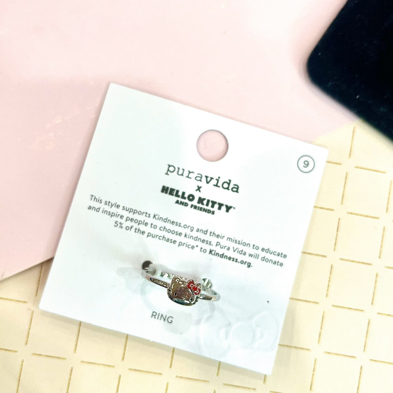 Pura Vida x Hello Kitty Face Ring (Size 9)