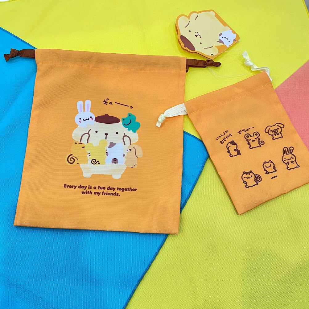 Pompompurin "Team" Drawstring Bag Set