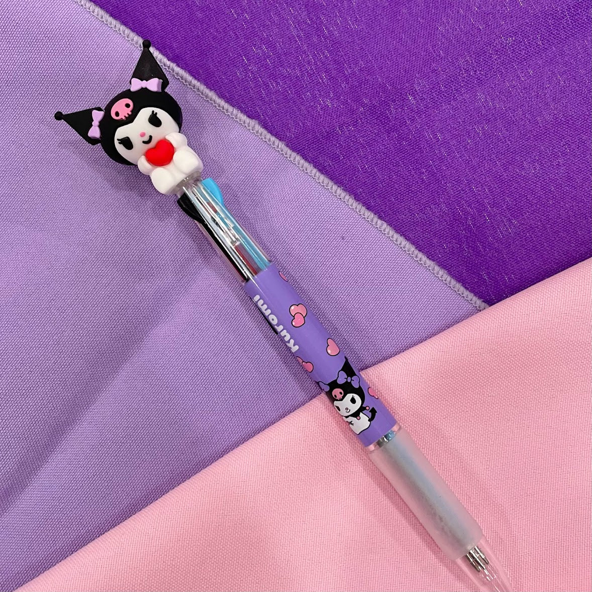 Kuromi Figure 3 Color Ballpoint Pen