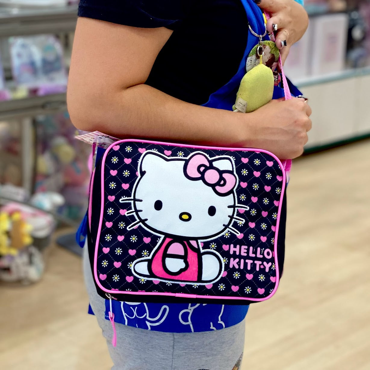 Hello Kitty "Heart Black" Lunch Bag
