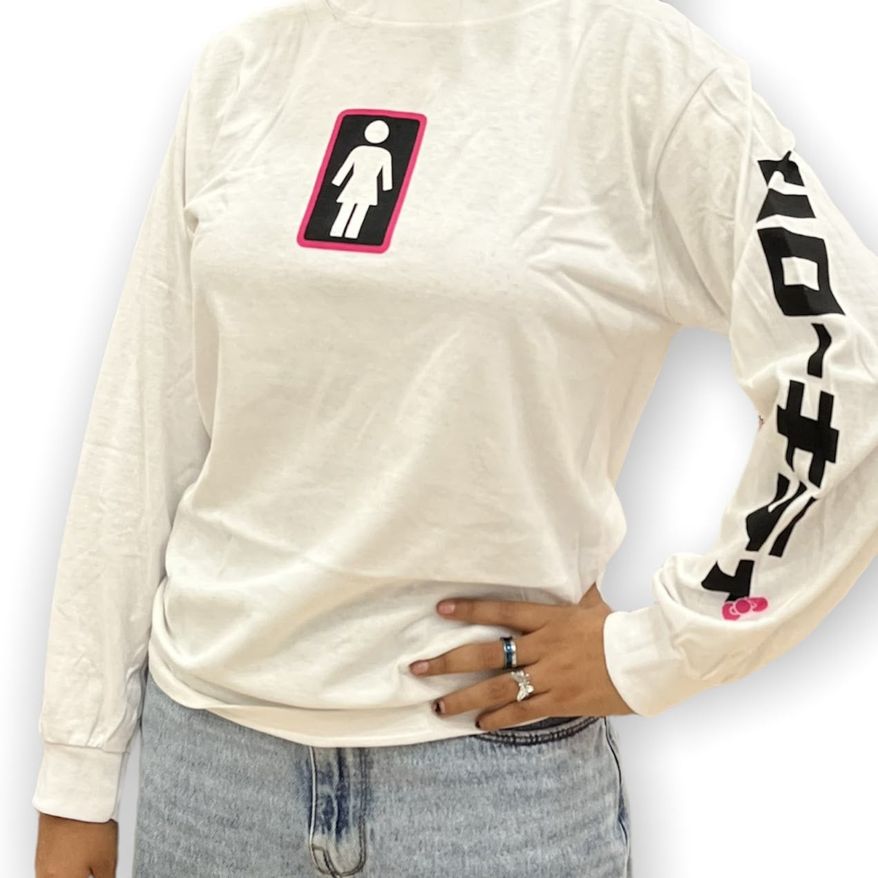 Girl "Tokyo Speed" Hello Kitty/White Character Long Sleeve