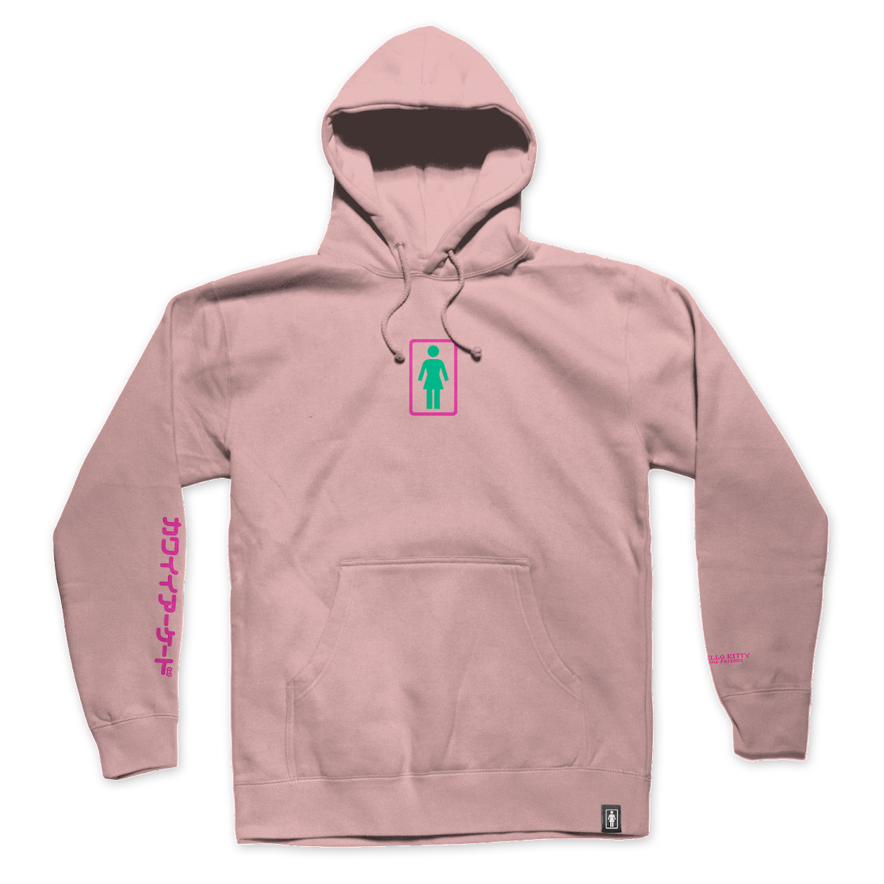Girl x Sanrio "Kawaii Arcade" Friends Hoodie (Dusty Pink)