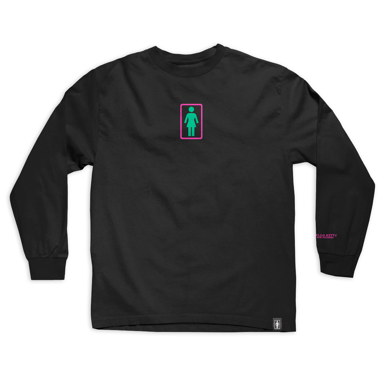 Girl x Sanrio "Kawaii Arcade" Friends Long Sleeve (Black)