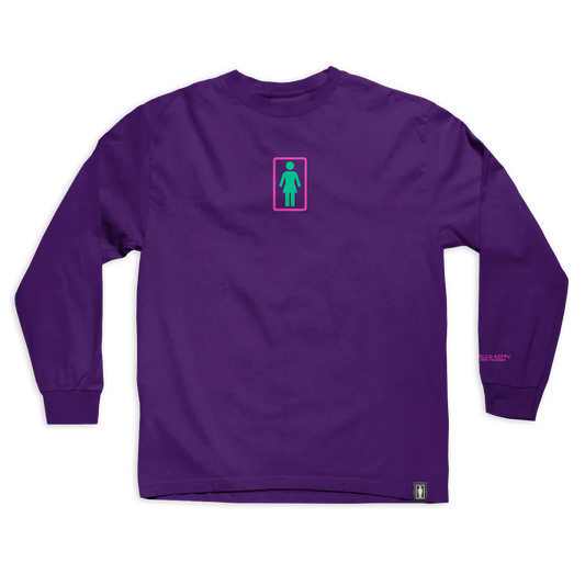 Girl x Sanrio "Kawaii Arcade" Friends Long Sleeve (Purple)
