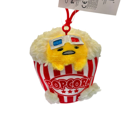 Gudetama "Movie Theater" Mascot Clip On Plush